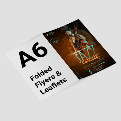 A6 Folded Flyers & Leaflets